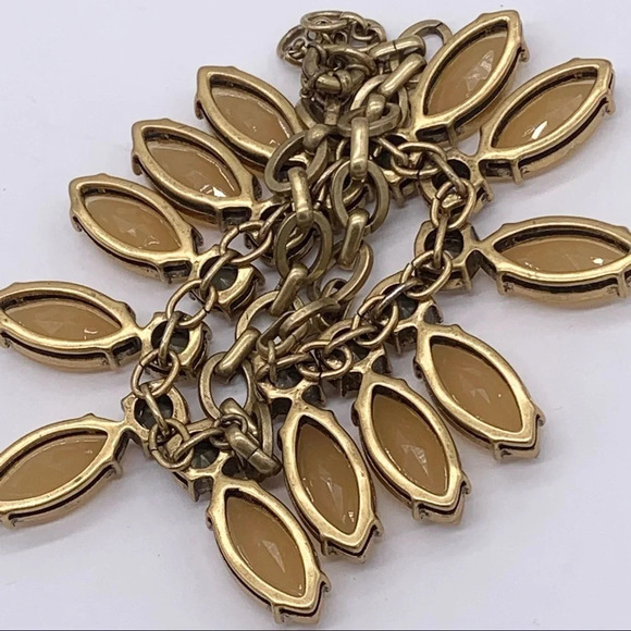 J. Crew Caramel Teardrop & Crystal Necklace - Picture 3 of 3